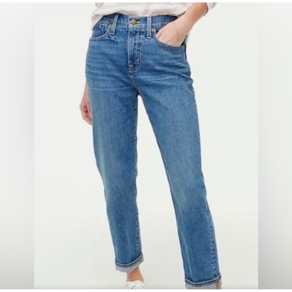 J. Crew Relaxed Boyfriend Ankle Stretch Jeans 28